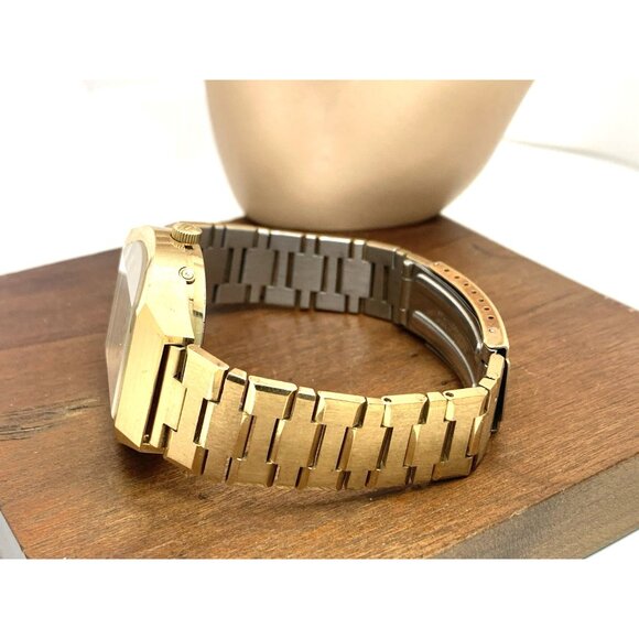 Bulova Accutron Men's Watch Vintage 1970's N7 Swiss Quartz 3669 Gold Steel 35mm - Picture 11 of 16